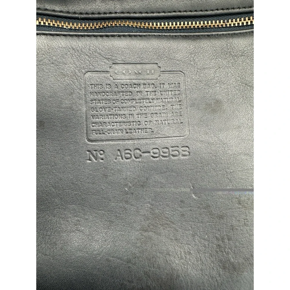 Coach Pelham Glovetanned Leather Domes Bag 9968 Mahogany Navy Vintage Navy